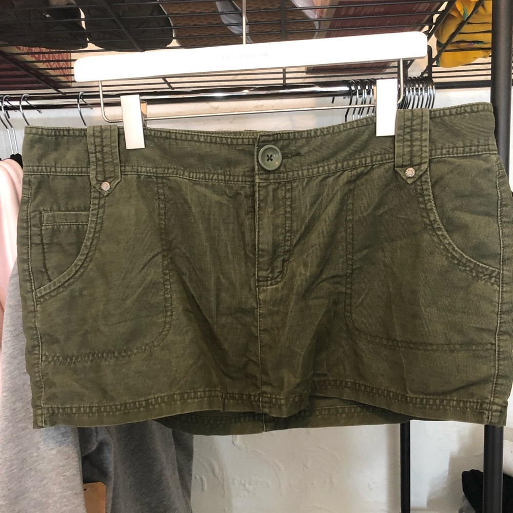 Corduroy Mini Skirt